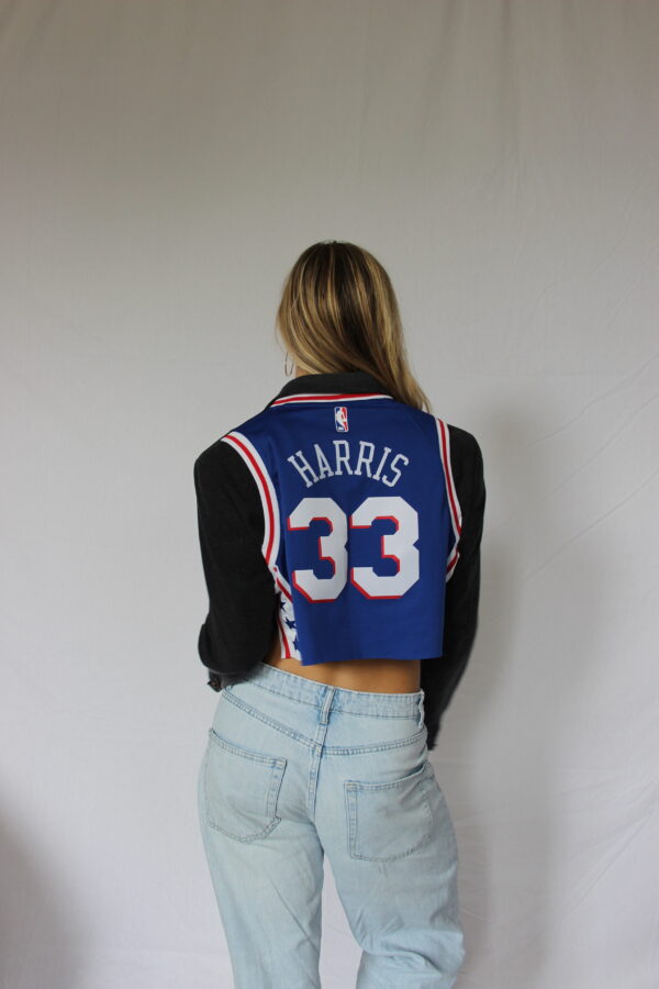 Cropped Blazer Blue Sporty Back