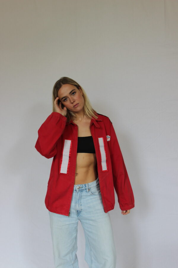 Red Ralph Jacket Black Sporty Back