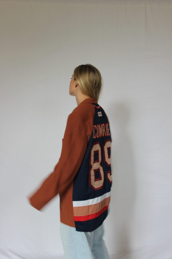 Brown/Orange Blazer Sporty Back