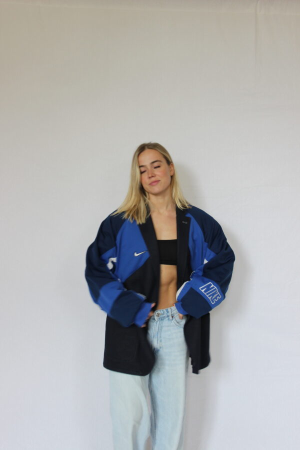 Navy Blazer Blue Sporty Sleeves