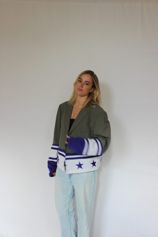 Green Blazer Purple Stars